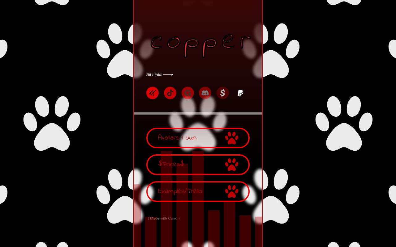 Carrd profile picture for @copper
